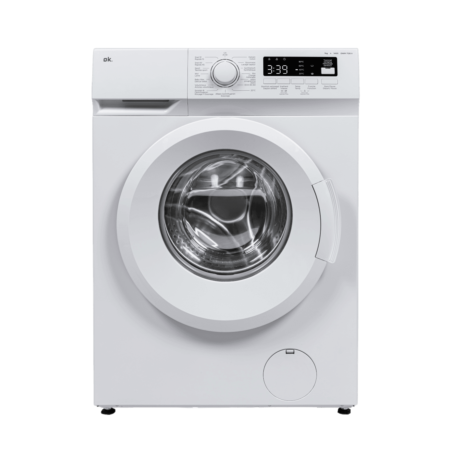 OK. WM 7126 -  Wasmachine Voorlader - 7 kg - 1400 rpm - 76 dB
