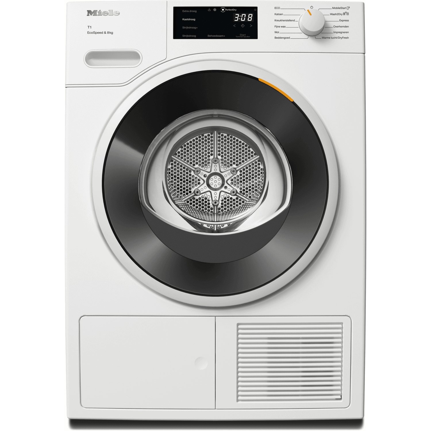 MIELE TWC 640 WP EcoSpeed -  Warmtepompdroger - 8 kg - 64 dB - Energielabel C