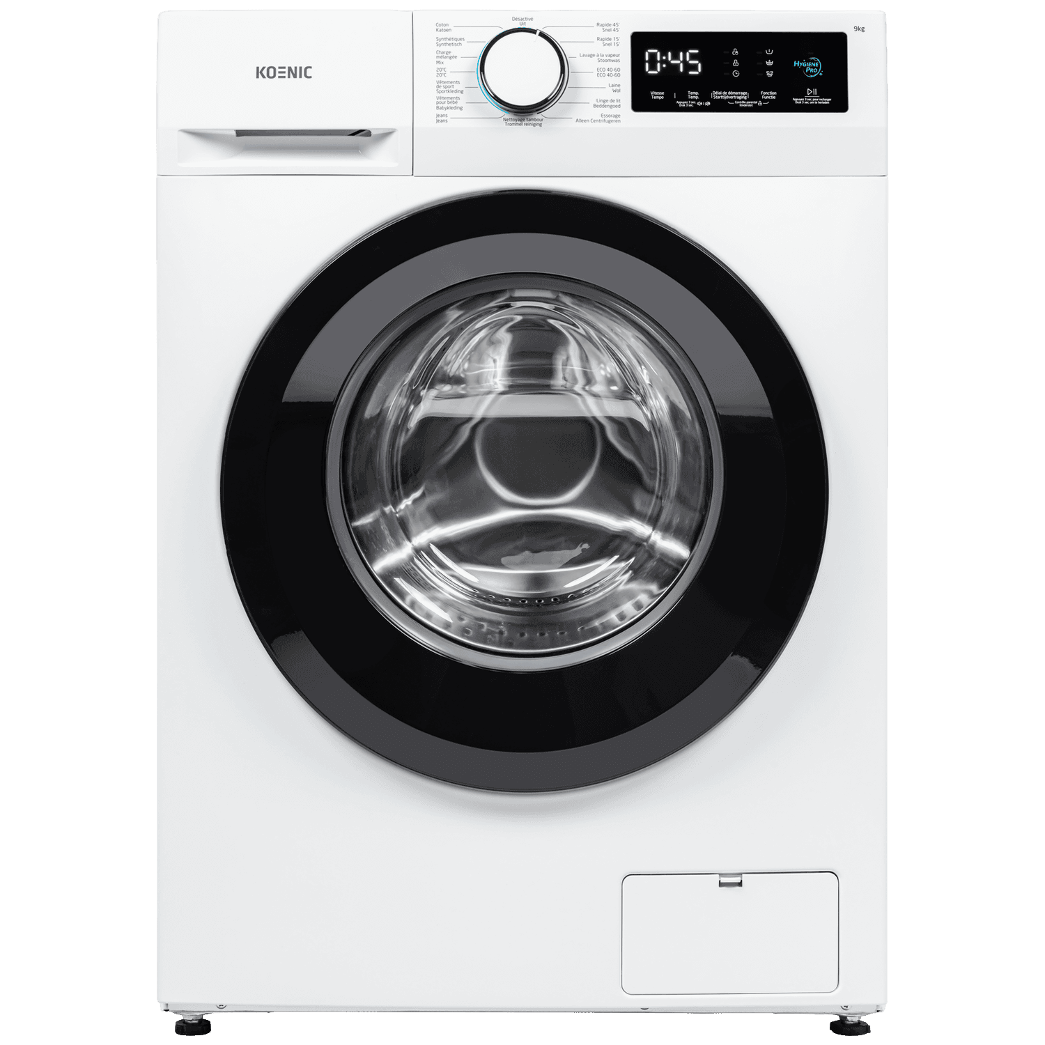 KOENIC KWM 9126 A-10 INV - Wasmachine voorlader - 9 kg Wasmachine (9 kg, A)