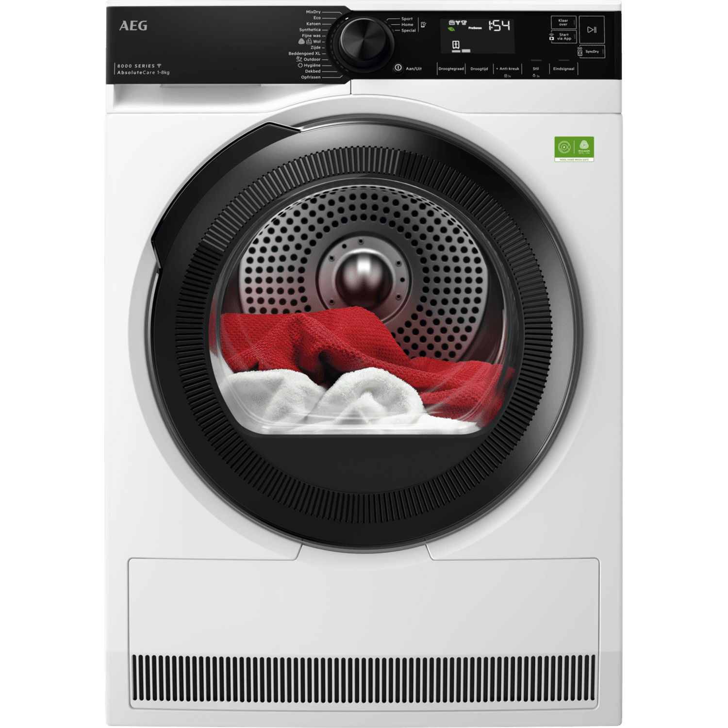 AEG TR868MB4B - Warmtepompdroger - 8 kg - 63 dB - Energielabel B Warmtepompdroger