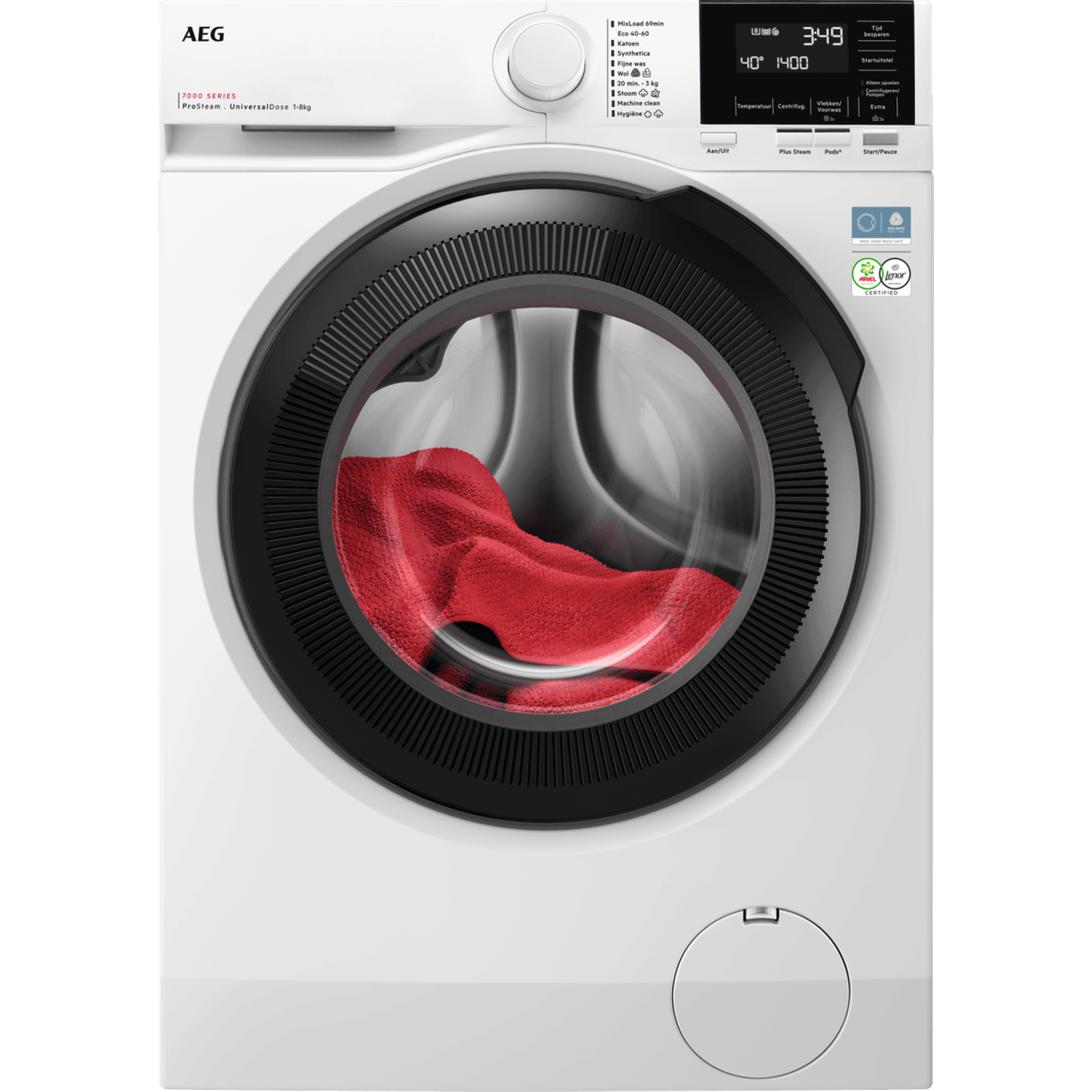 AEG LR7386UD4 - Wasmachine - 8 kg - 1600 rpm - 76 dB  (8 kg, 1600 rpm, A)
