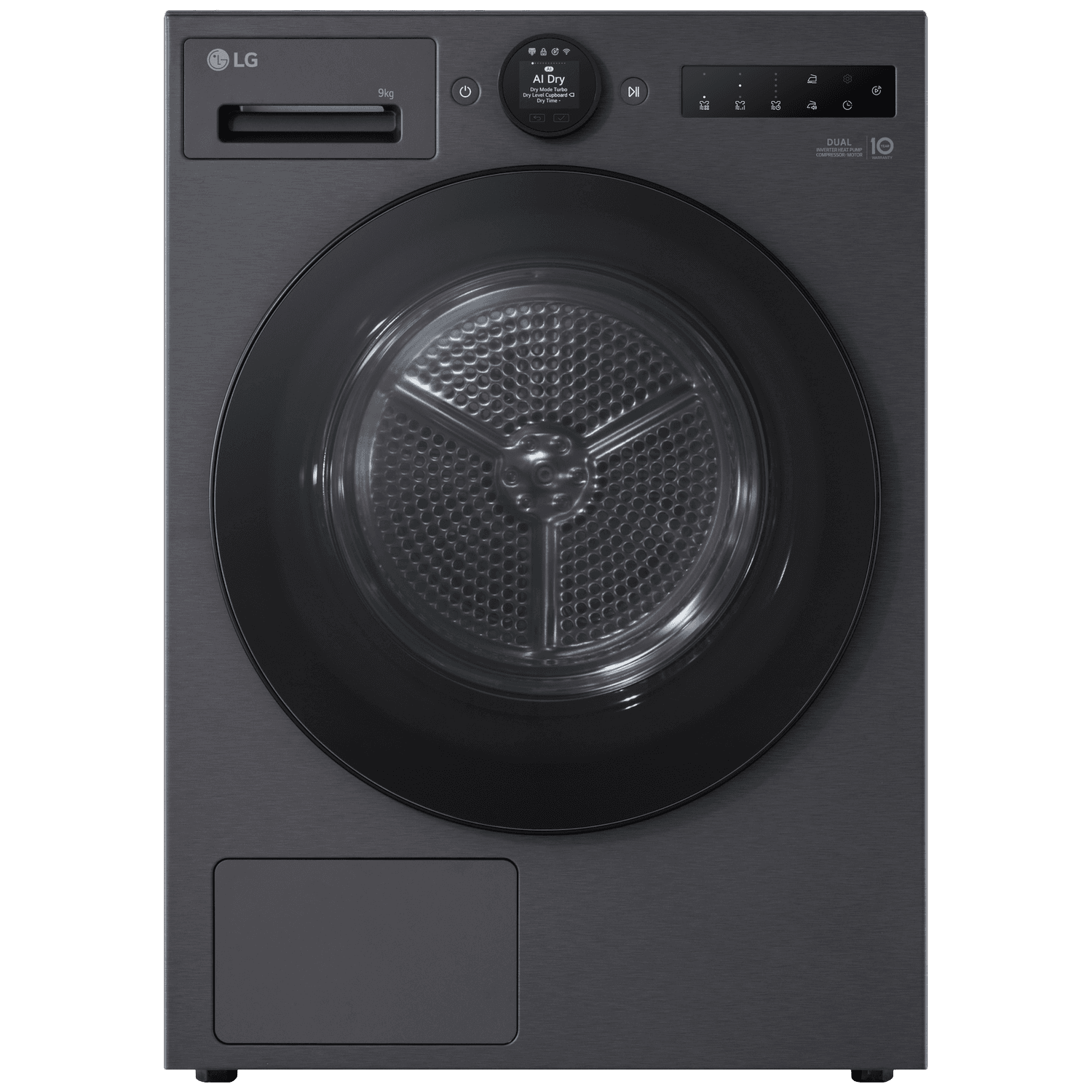 LG RT90X8YB - Warmtepompdroger - 9 kg - 62 dB - Energielabel B