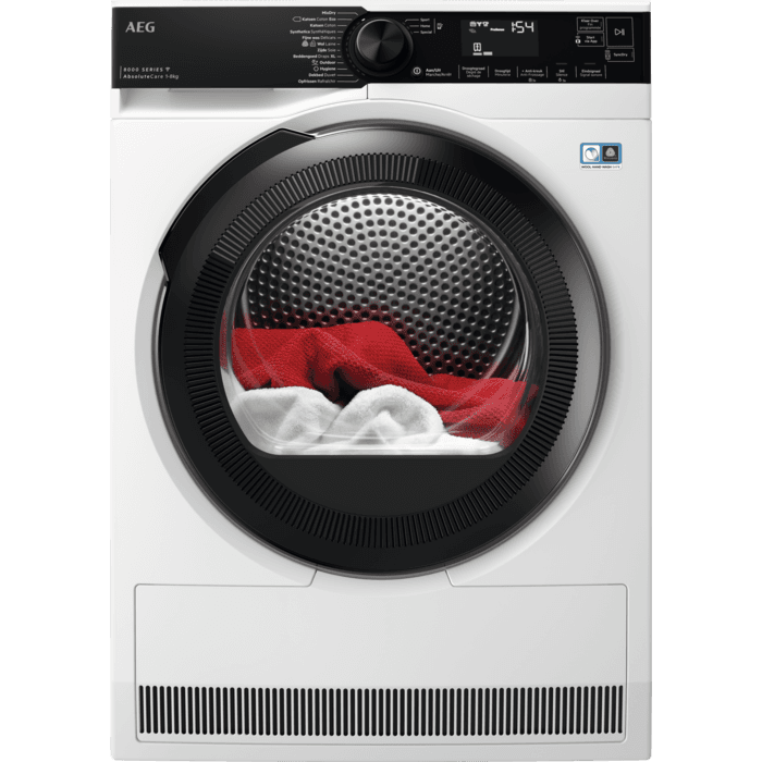AEG 8000 serie AbsoluteCare® Warmtepomp Droger 8 kg TR86CBC86