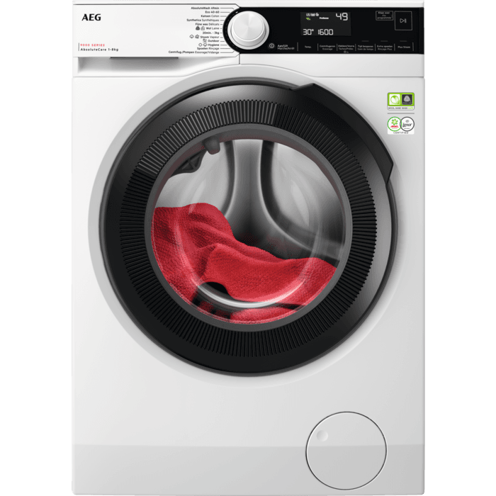 AEG 9000 serie AbsoluteCare® Wasmachine voorlader 8 kg LR9586BN4