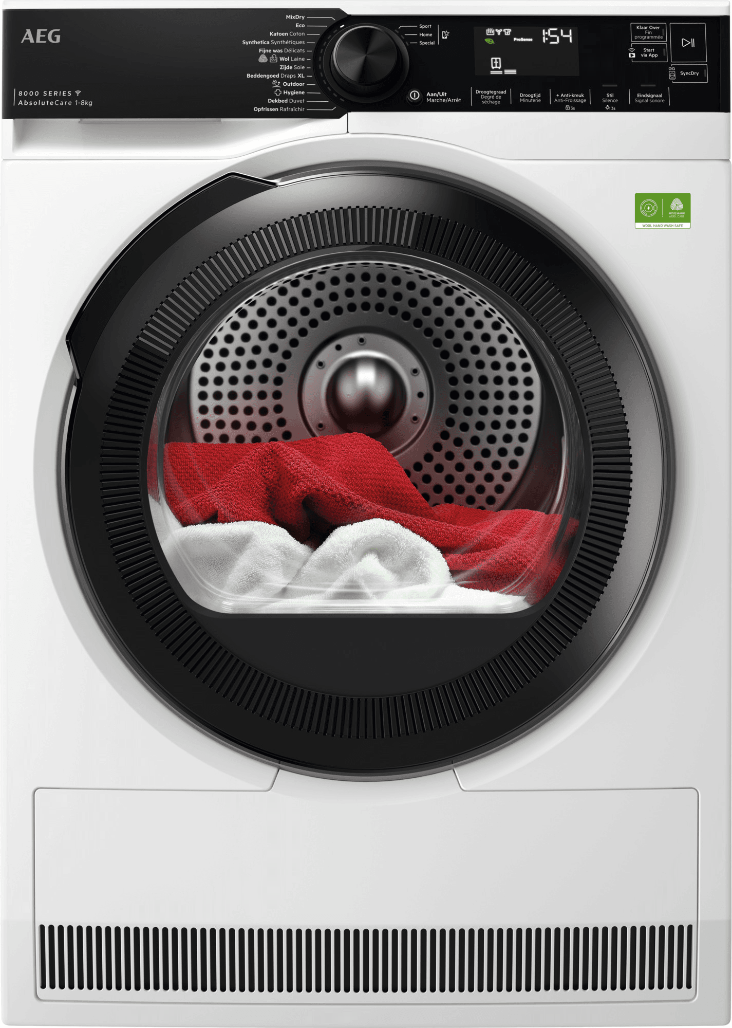 AEG 8000 AbsoluteCare® - Warmtepomp Droger 8 kg TR86CBC87
