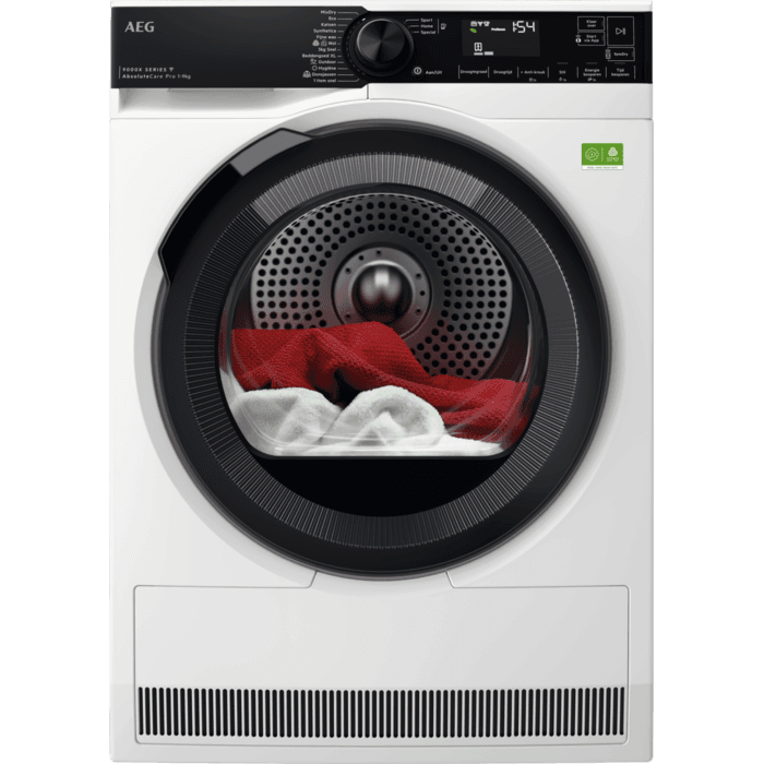 AEG 9000X AbsoluteCare® Pro - Warmtepomp Droger 9 kg TR969V6C