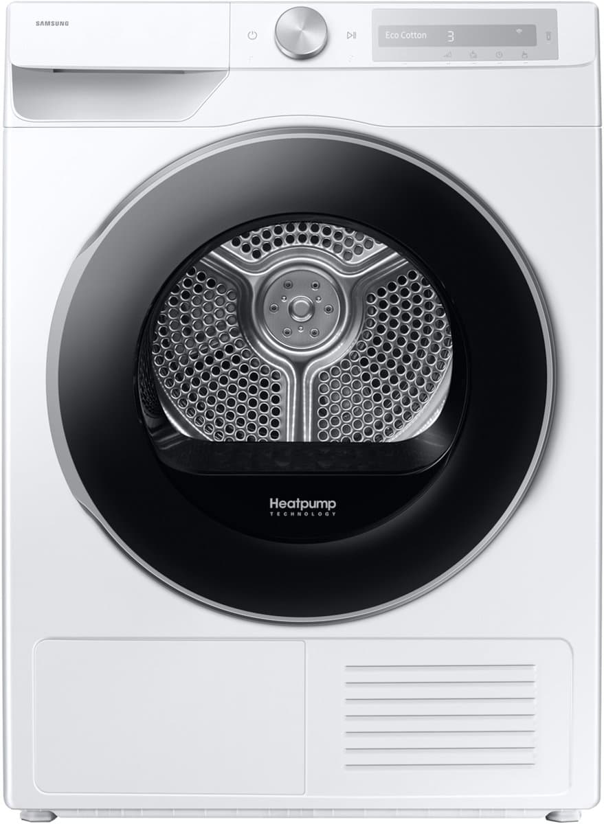 Samsung DV90DG6845LH wasdroger Vrijstaand Voorlader 9 kg Wit