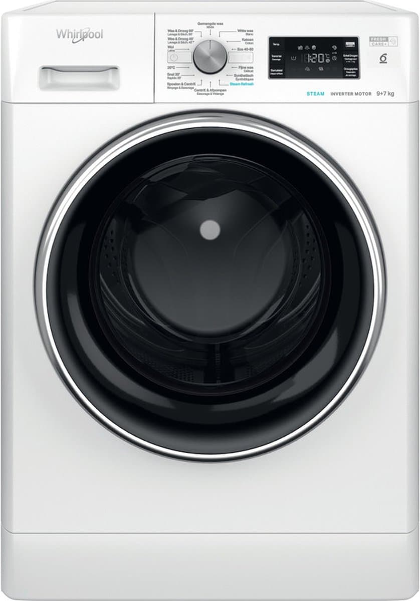 Whirlpool FFWDB 976258E BCV BE Was-droogcombinatie
