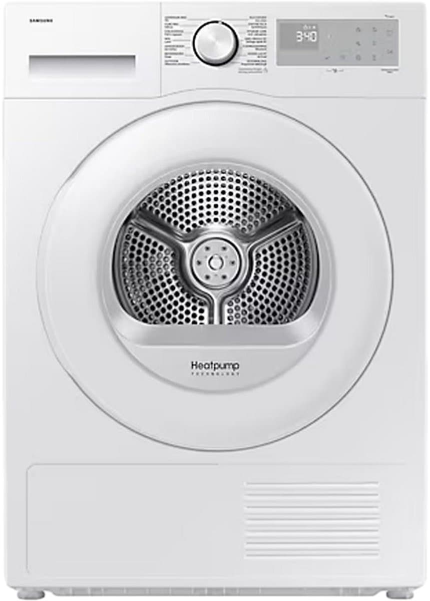 Samsung DV9UDG52A0THEN - Wasdroger | Wit | 9 kg | OptimalDry | AI Control | Hygiene Care | SmartThings | WIFI