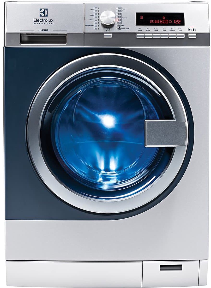 Electrolux Professional WE170V wasmachine Voorbelading 8 kg 1400 RPM Blauw, Roestvrijstaal, Wit