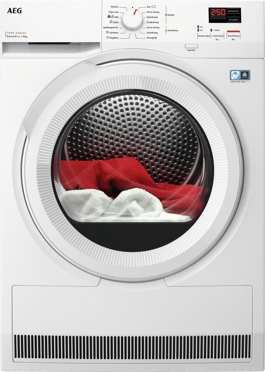 AEG TR718A2B 7000 serie SensiDry - Wasdroger Warmtepompdroger - 8kg