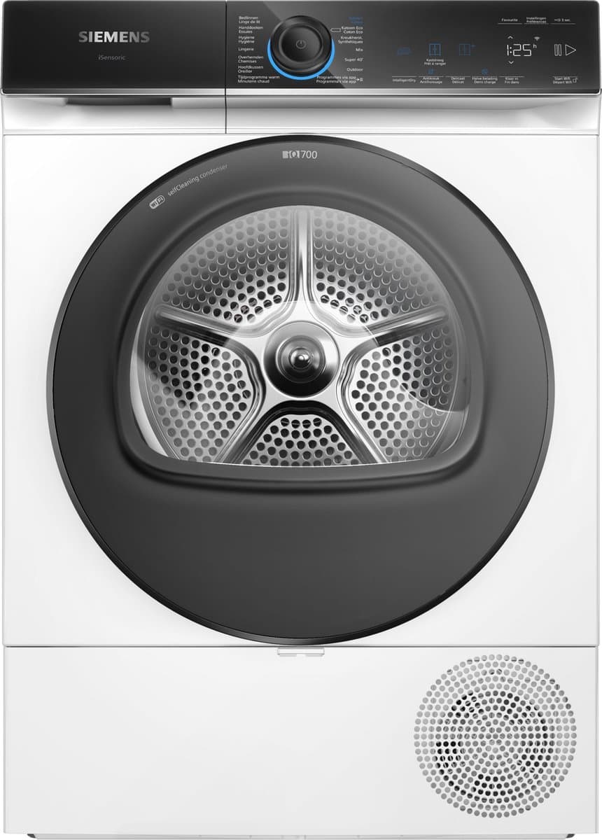 Siemens WQ35B2BSFG - iQ700 - Wasdroger - Warmtepompdroger - NL/FR display - Energielabel A+++