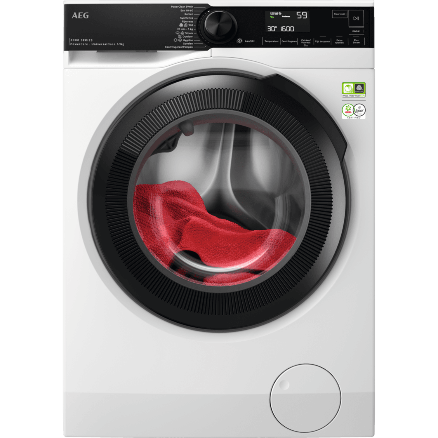 AEG LR8696UD4M PowerCare - Wasmachine Voorlader - 9 kg - 1600 rpm - 76 dB