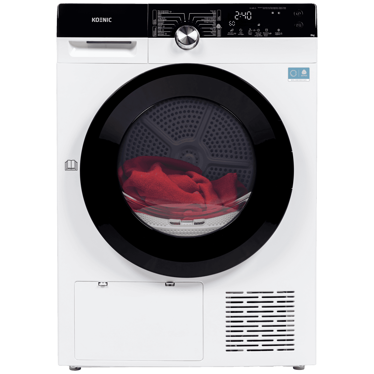 KOENIC KTD 8336 C - Warmtepompdroger - 8 kg - 65 dB - Energielabel C Warmtepompdroger