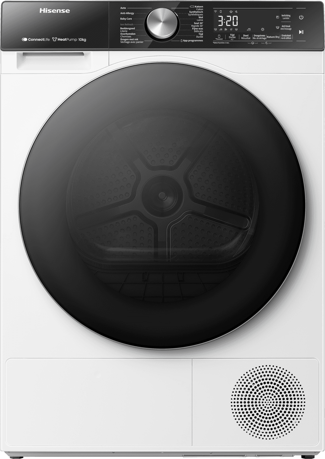 HISENSE DH5S102BW - 10 kg - 64 dB - Energielabel C Warmtepompdroger