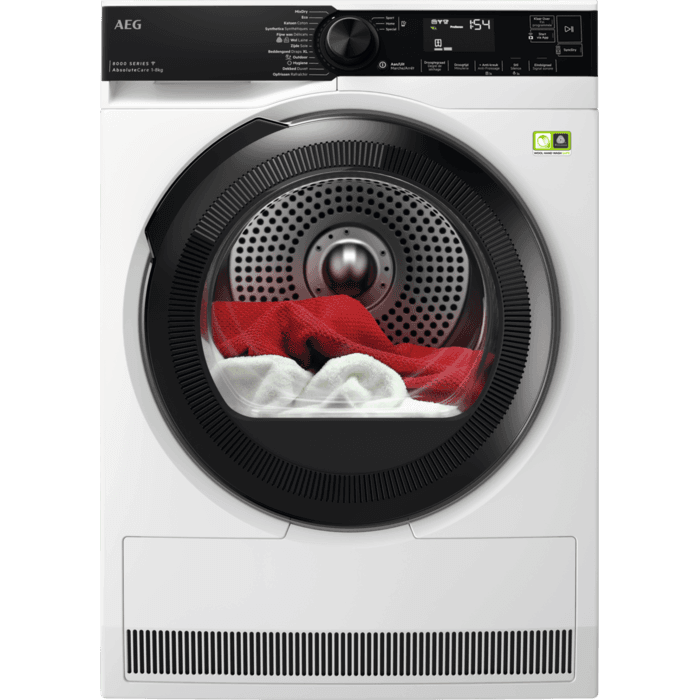 AEG 8000 AbsoluteCare® - Warmtepomp Droger 8 kg T86DR8A4PC
