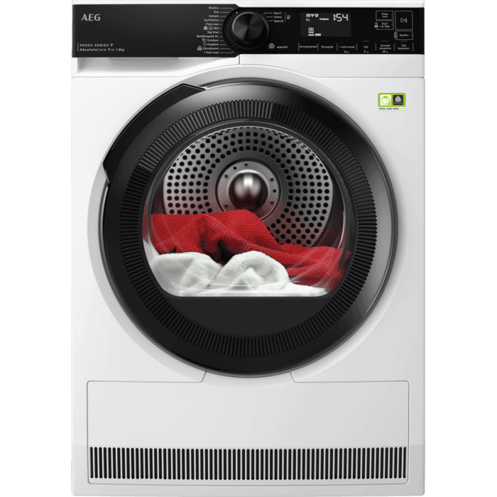 AEG 9000X AbsoluteCare® Pro - Warmtepomp Droger 8 kg TR968V4C