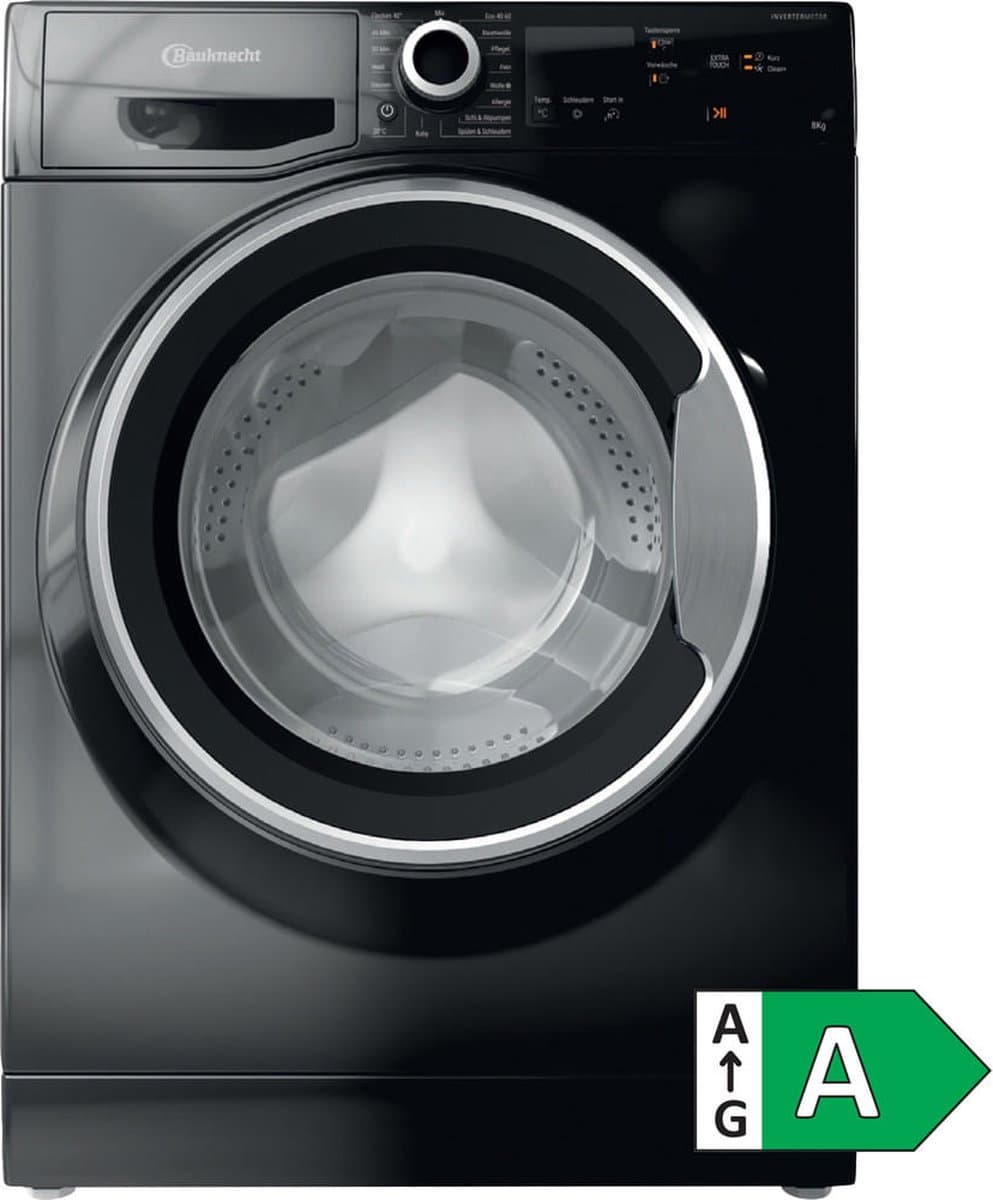 Bauknecht WM BB 814 A | Wasmachine | Zwart | 8 kg