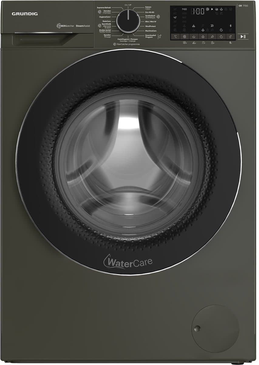 GRUNDIG GW7P5941089M WASMACHINE - ANTRACIET INHOUD: 9 KILO / 1400 TOEREN -