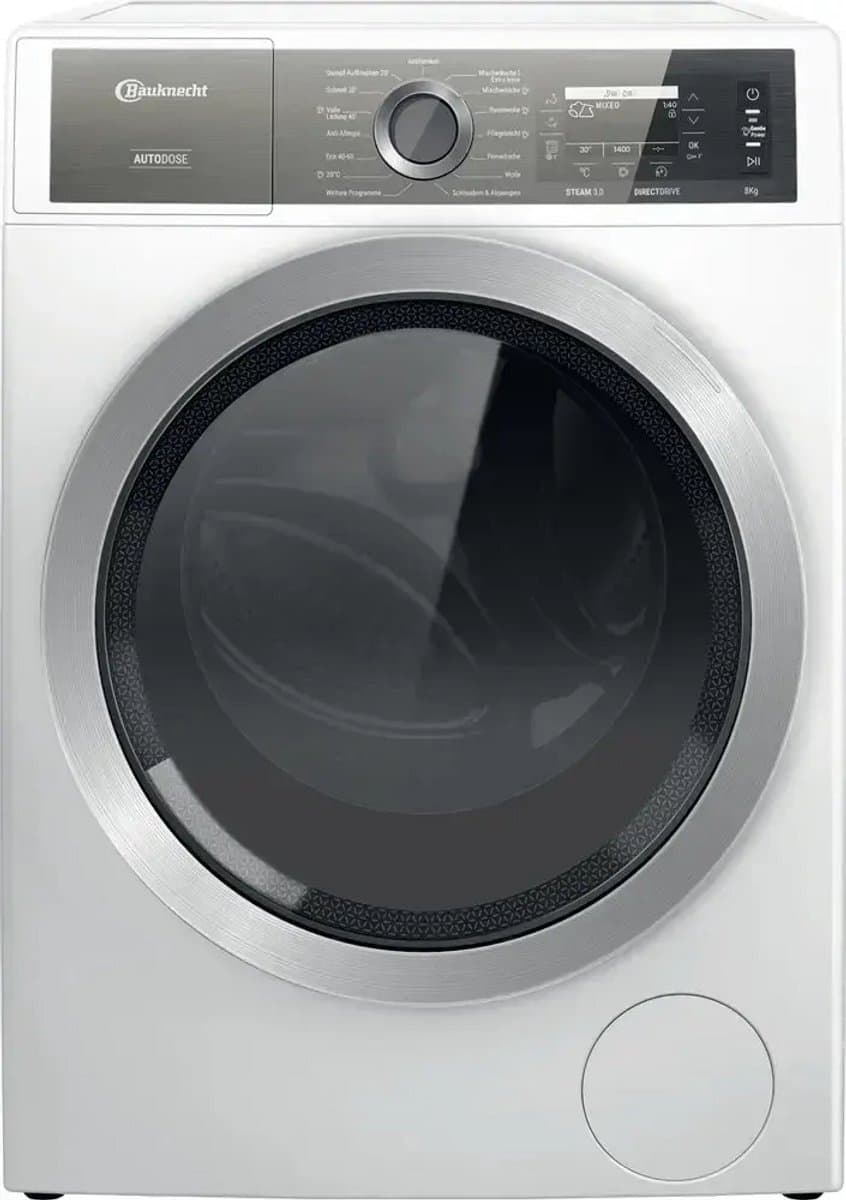 Bauknecht B8X 89ADE SILENCE | Wasmachine | 8 kg | Stoom | Duits taaldisplay