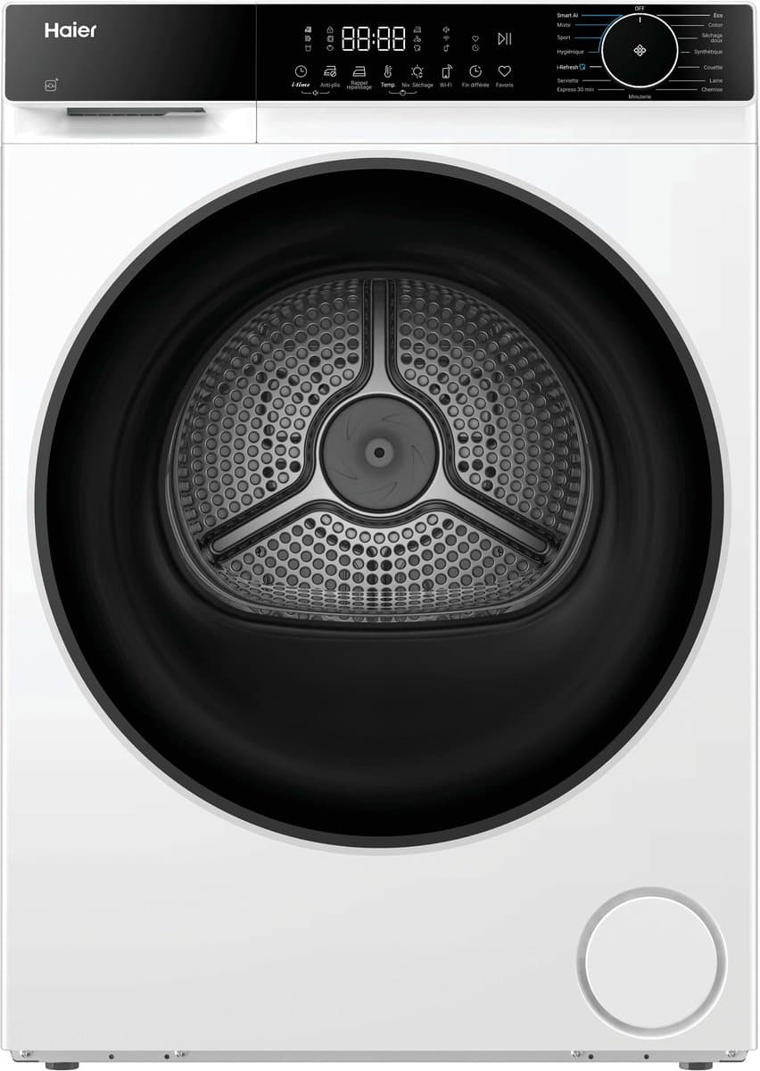 Haier X 5 HD120-E357U1 Warmtepompdroger 12 kg - AI Dry - Lage temperatuur - hOn App - Hygiene - Inverter Motor