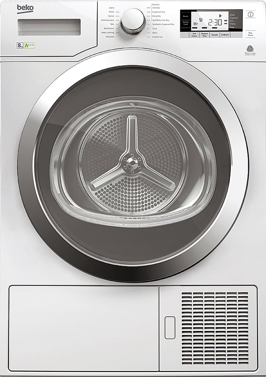 Beko DPY8506GXB1 wasdroger Vrijstaand Voorlader 8 kg Wit