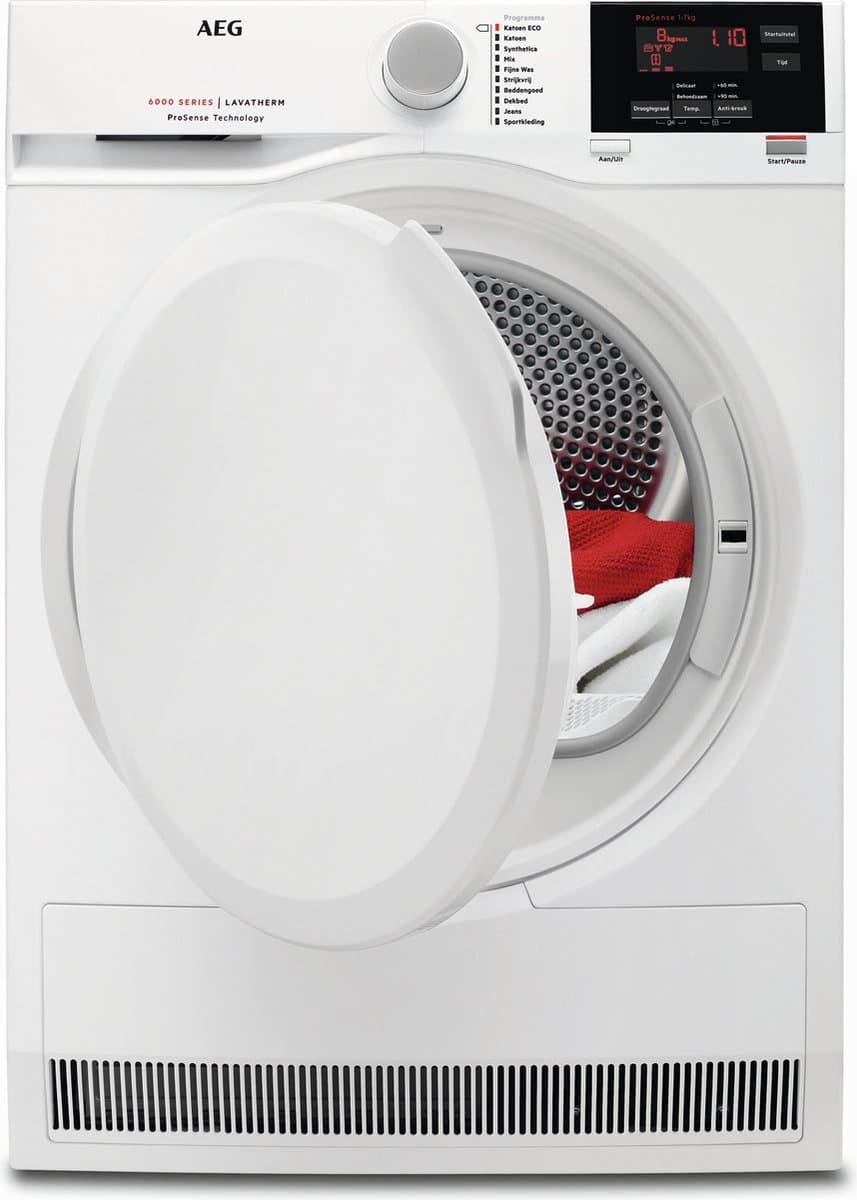 AEG T6DB82GP 6000 serie ProSense - Wasdroger Condensdroger - 8kg