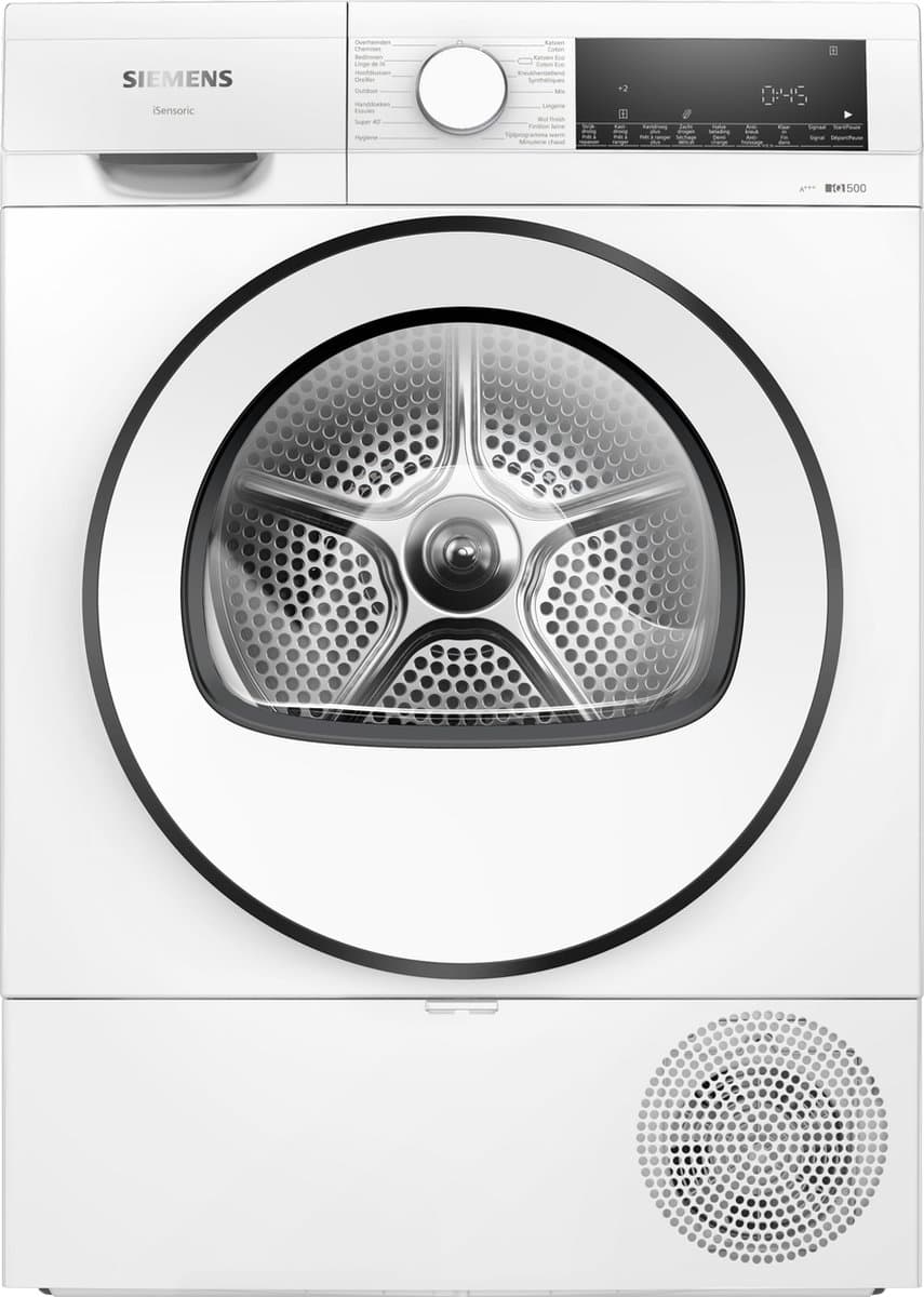 Siemens WQ33G2DEFG - iQ500 - Wasdroger - Warmtepompdroger - NL/FR display