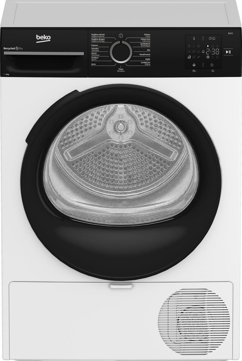 Beko BM3T3824B Wasdroger - Warmtepompdroger - 8 kg - Energielabel B