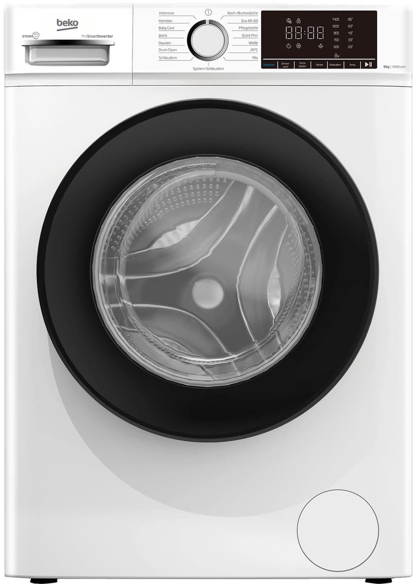 Beko WMOFE841 | Wasmachine | 8 kg | A | SteamCure | Duits display
