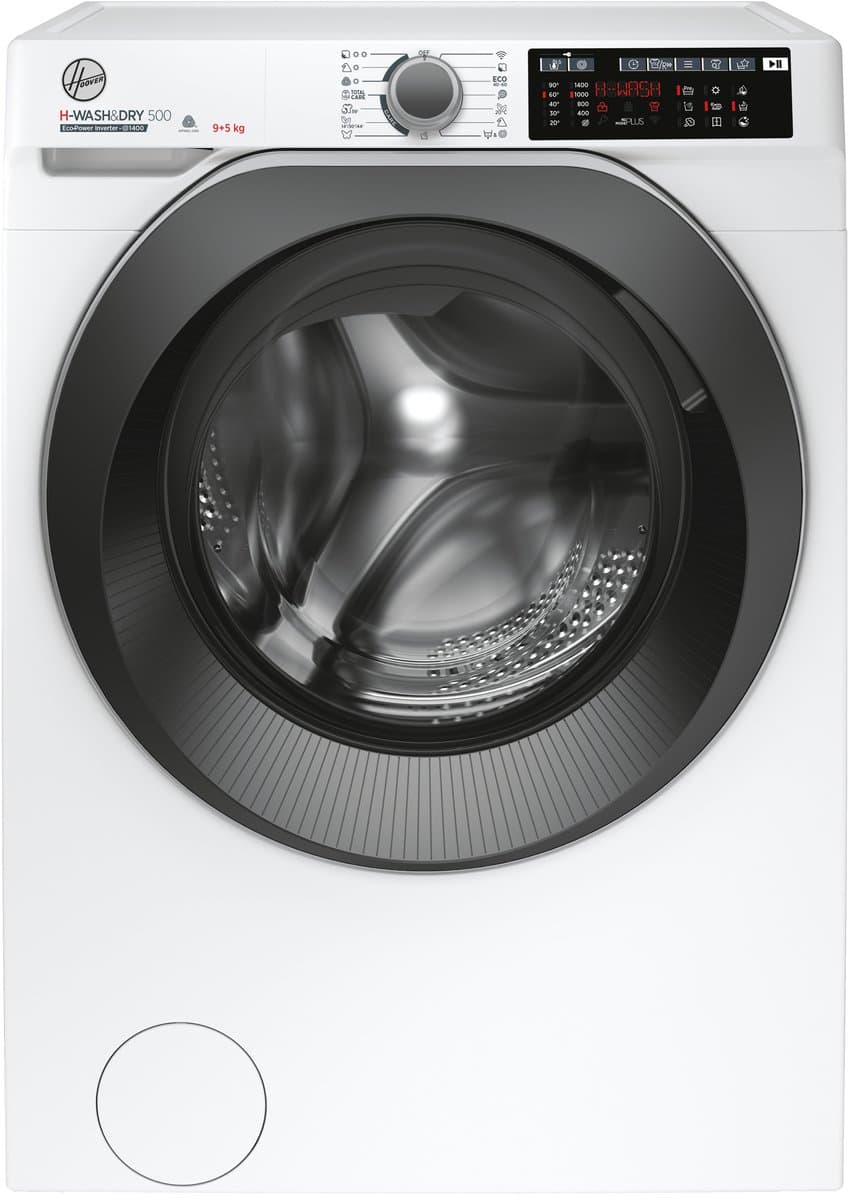 Hoover HD 495AMBS/1-S Wasmachine – 9 kg – 1400 rpm – Energieklasse A – Stoomfunctie – WiFi & App bediening